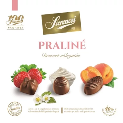 Szerencsi 127G Praliné Válogatás Eper-Barack