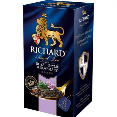 Richard Royal 50G Kakukkfű És Rozmaring Fekete Tea