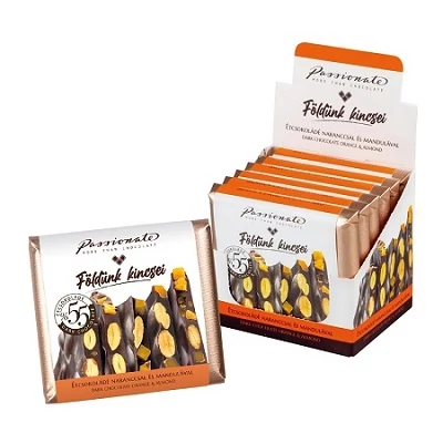 Passionate 70G Földünk Kincsei Táblás Narancs-Mandula Étcsokoládé