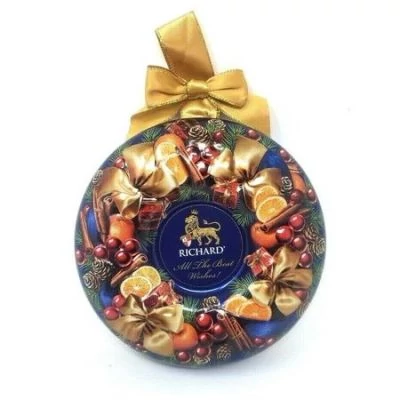 Richard 80G All The Best Wishes Fekete Tea Fémdoboz