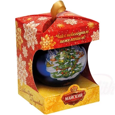 Majskij Tea 20G New Year Ball Gift Box