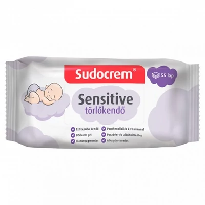 Sudocrem Törlőkendő 55 Lap Sensitive