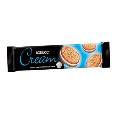 Bonucci Cream 75G Vanília Ízű Krémmel Töltött Keksz