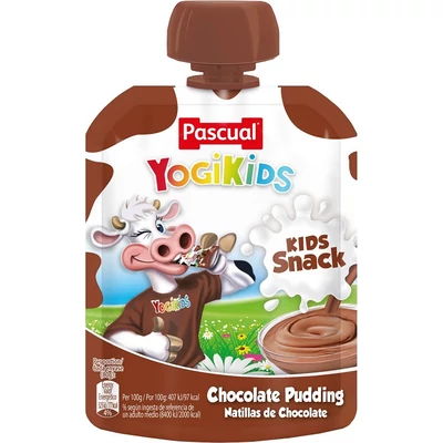 Pascual 80G YogiKids Tasakos Csokoládé Puding
