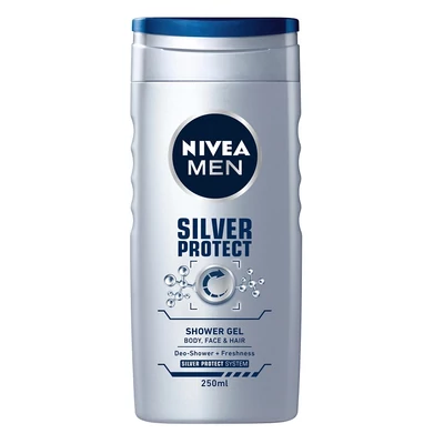 Nivea Men Tusfürdő 250ML Silver Protect