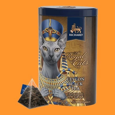 Richard Royal 34G Ceylon Black Tea Sphynx Fémdoboz 