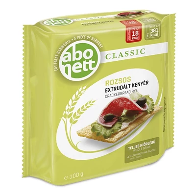 Abonett Extrudált Kenyér 100G Rozsos Világos Zöld
