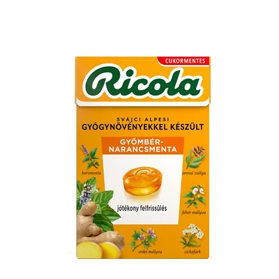 Ricola 40G Gyömbér-Narancsmenta