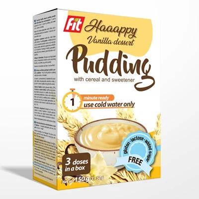 Fit Happy Puding 165G Vanília Gluténmentes/Laktózmentes