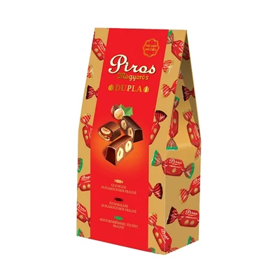 Piros Mogyorós 100G Dupla Praliné Válogatás