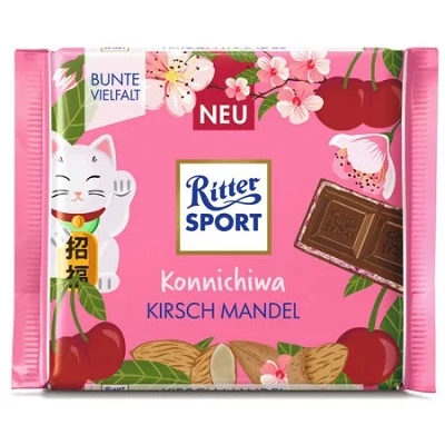 Ritter Sport 100G Keserű Mandula Meggykrémmel /464172/