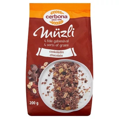 Cerbona Müzli 200G Csokoládé