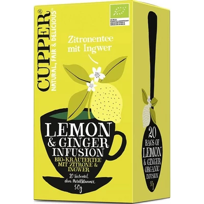 Cupper 40-50G Citrom-Gyömbér Tea /39020/