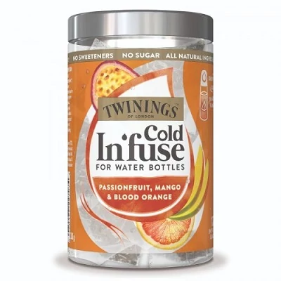 Twinings 12x2,5G Cold In'fuse Maracuja Mangó Vérnarancs Ízesítésű Herbatea