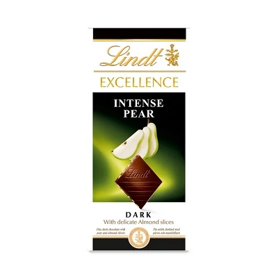 Lindt Excellence 100G Intense Pear Dark (429289)
