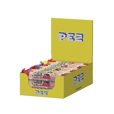 PEZ Szőlőcukor Rollni 39G Vegyes Karton 
