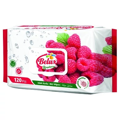 Belux Nedves Törlőkendő Málna  120 DB