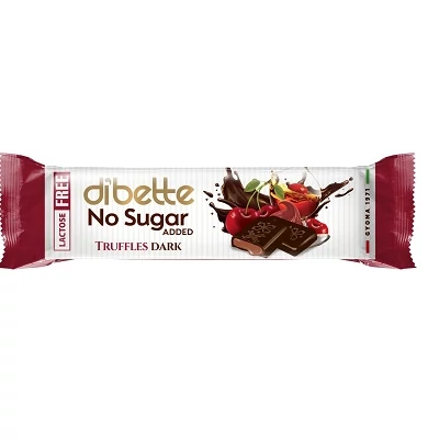 Dibette Nas 25G Konyakmeggyes Trüffel ízű Étcsokoládé Szelet