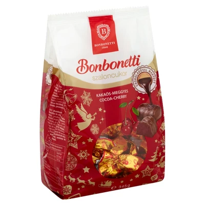 Szaloncukor 300G Bonbonetti Kakaó-Meggy Tej
