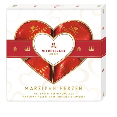 Niederegger 50G Marzipan Herzen  090052