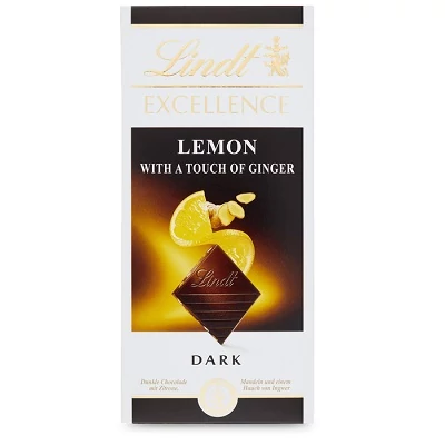Lindt Excellence 100G Lemon-Ginger Dark (692986)