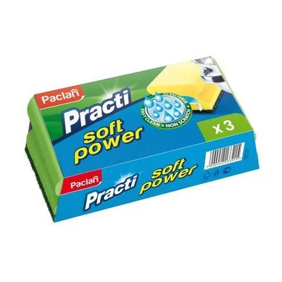Paclan Mosogatószivacs Erős D. Soft 3Db