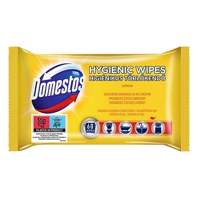Domestos 60Lap. Nedves Törlőkendő Lemon
