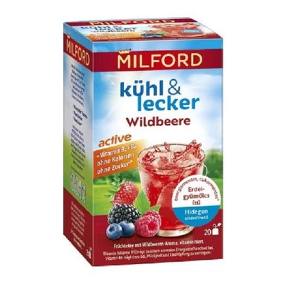 Milford Tea 20*2.25G Erdei Gyömülcsös Hidegen Ekészíthető Gyümölcstea