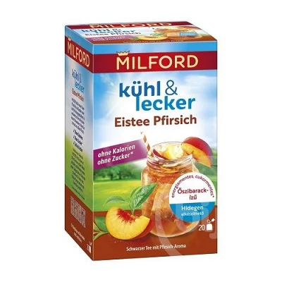 Milford Tea 20*2.25G Barack Hidegen Ekészíthető Gyümölcstea