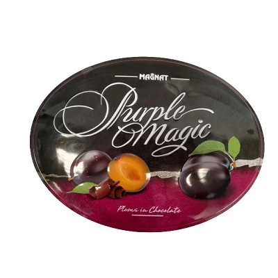 Magnat Purple Magic 260G Aszalt Szilva Étcsokis Praliné fémdoboz