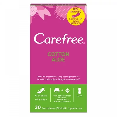 Carefree Tisztasági Betét 30db Cotton Aloe