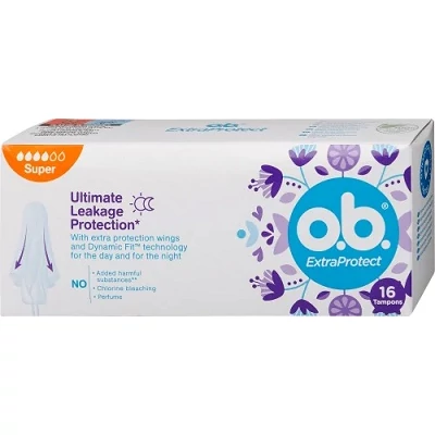 Ob Tampon 16Db Extra Protect Super