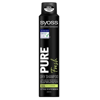 Syoss Száraz Sampon 200Ml Pure Fresh Frissítő