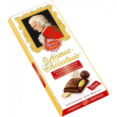 Mozart Reber 100G Pisztácia-Marcipán-Trüffelkrémes Étcsokoládé