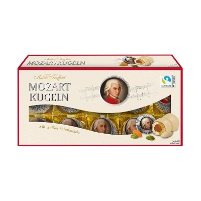 Maitre T. 200G Mozartkugeln Fehércsokis  95281