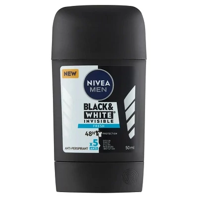 Nivea Men Stift 50Ml Black&White Invisible Fresh