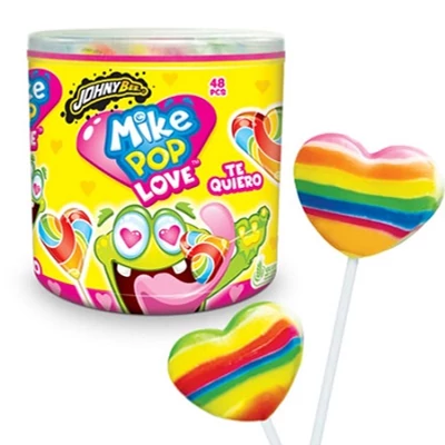 Mike Pop 15G Szív Nyalóka 