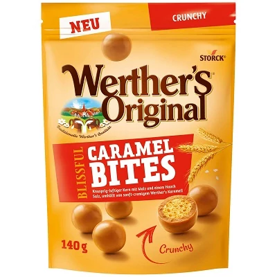 Werther's Original 140G Caramel Bites Crunchy