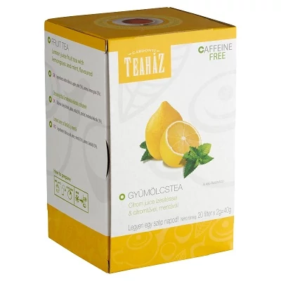 Gárdonyi Teaház 40G Gyümölcstea Citrom Juice ízű Citromfűvel, Mentával
