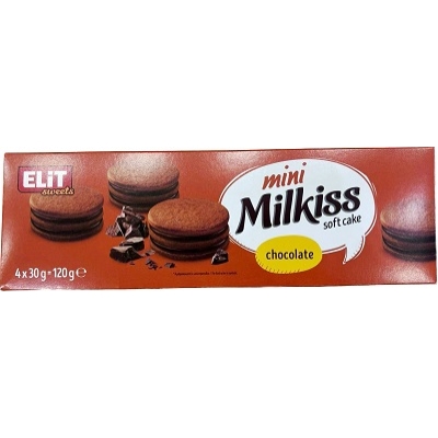 Milkiss Mini Cake 4x30G Kakaós Csokiládékrémmel