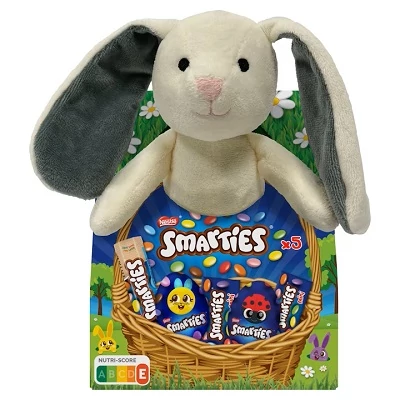 Húsvéti Ajándékcsomag 101G Smarties Plüssel