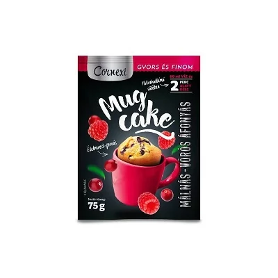 Cornexi 75G Mug Cake Vörös Áfonyás-Málnás