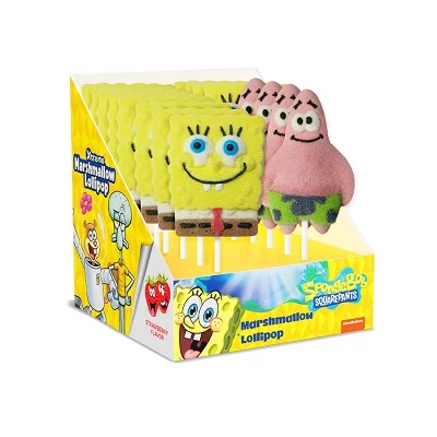 Marshmallow Lollipops 45G  Spongya Bob   RELK0030