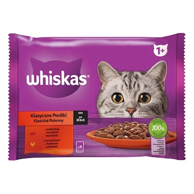 Whiskas Alutas 4-Pack Húsos-Zöldséges  4*85G