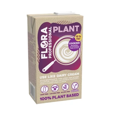 Flora Plant Cream 1L Főzőkrém Vegán 15% Növényi UHT