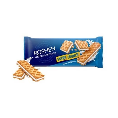 Roshen Extra Crunch 142G Tej És Vaníliás Krémmel Töltött Ostya