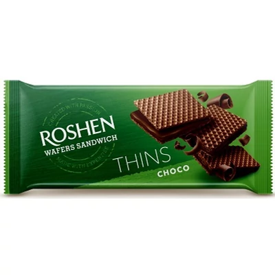 Roshen Thins Sandwich 55G Kakókrémes Ostya 