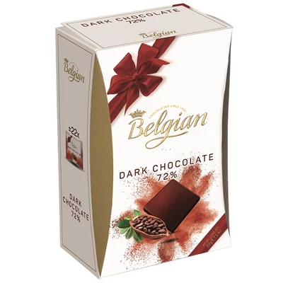 Belgian 99G Square Dark 72% Cocoa Díszdoboz  BPPR1037
