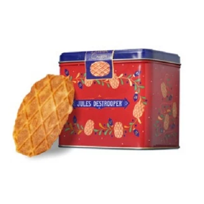 Jules 233G Butter Crips Tin Vegyes Belga Vajaskekszek Fémdobozban