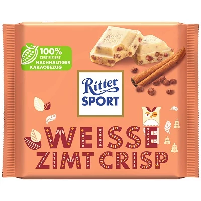 Ritter Sport 100g Weisse Zimt Crisp  464173